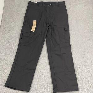 NWT Genuine Dickies Flex Cargo Pants Men 38x30 Black Regular Fit Workear